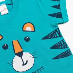 Minerva Little Boys  Homewear-Pyzama Short Sleeve with Shorts TIGER ROARart.61945 - Image 5