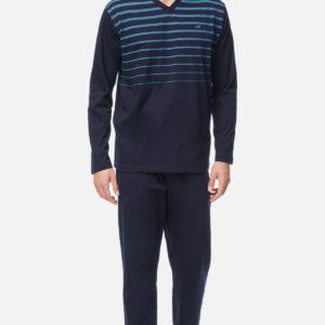 Minerva Men s Homewear-Pyzama "Bull & Stripes" Round Neck Pants with Rubber Bands art.71035