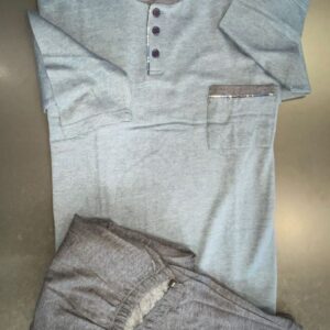 Men s Homewear Lanotte Buttons Sweatshirt with pocket art. 2/3 - Image 2