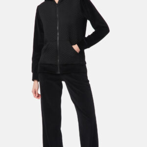 Minerva Women s Athletic Set VELVET Quilted with Hoodie art. 90-52286_52289 - Image 3