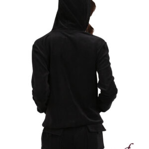 Lydia Creations Homewear Women s Velvet Set with Hoodie art.22638 - Image 2