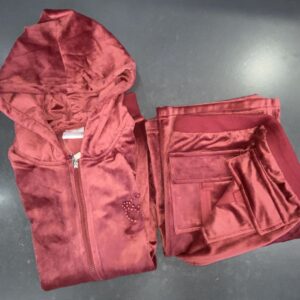 Lydia Creations Homewear Women s Velvet Set with Hoodie art.22638 - Image 4
