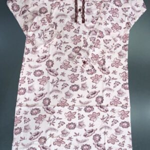 Nina Homewear Women s Nightgown Nina Midi Floral with Placket art. 800_22_23 - Image 3