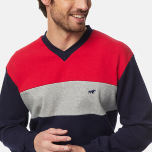 Minerva Men s homewear-pyzama "Bull" three colour, V neck, rubber bands art.71061 - Image 8