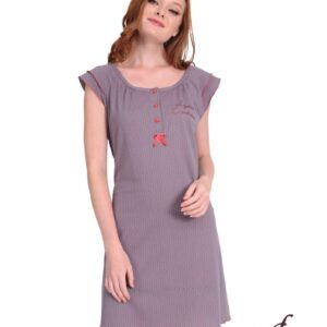Lydia Creations Νυχτικό Γυναικείο Πατιλέτα Ζαπονέ Πουά Mini art.22056 - Image 3
