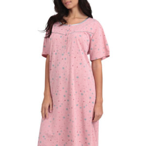 Lydia Creations Homewear Women s Nightgown Short Sleeve Buttons art.21004 - Image 3