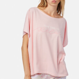 Minerva Women s Short Sleeve Oversized with Capri Pants Relax art.52127 - Image 3