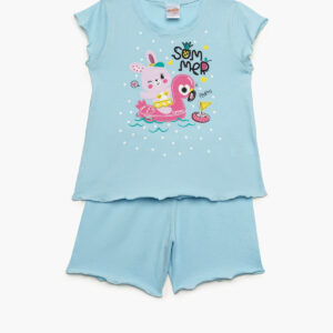 Minerva Baby girls  Homewear-Pyzama Short Sleeve (half sleeve) "Summer Party" with Shorts art.61937 - Image 9