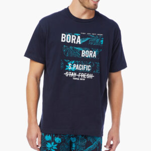Minerva Πυζάμα Ανδρική Κοντομάνικη-Βερμούδα "Bora Bora" art.70982 - Image 2