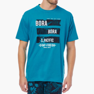 Minerva Πυζάμα Ανδρική Κοντομάνικη-Βερμούδα "Bora Bora" art.70982 - Image 1