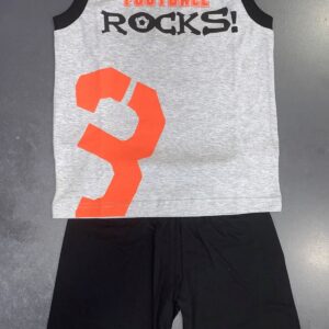 Minerva Πυζάμα Αγόρι "Football Rocks" Aμάνικη με Σορτσάκι art.60805