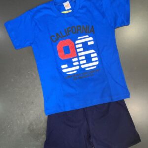 Minerva Πυζάμα Αγόρι Κοντομάνικη "California 96" με Σοτρσάκι art.60863