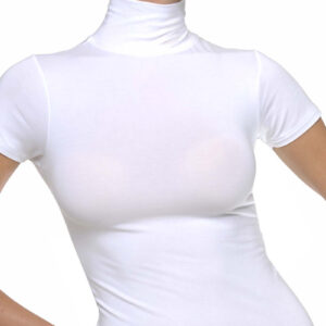 Helios Women s Turtle Neck Short Sleeve Shirt Modal art.80663 - Image 2