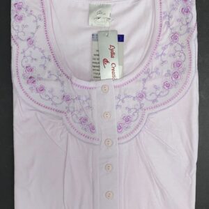 Lydia Creations Homewear Women s Nightgown Sleeveless Cotton art.001 - Image 11