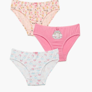 Minervakia Girl s Panties Set 3pcs Inner Band HEARTS-UNICORN art.42211 - Image 1