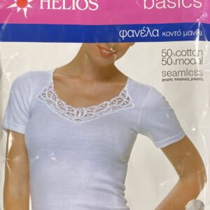 Helios Women s Short Sleeve Undershirt with Motif Cotton-Modal art.80424 - Image 1