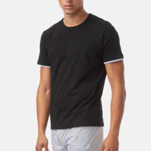 Minerva Men s homewear Minerva crew neck bermuda shorts MORE DOING art.71093 - Image 1