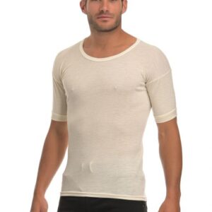 DEDES Men s Short Sleeve Vest 100% Wool 1260 - Image 1