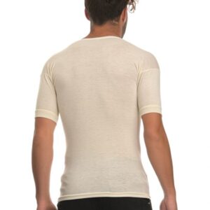 DEDES Men s Short Sleeve Vest 100% Wool 1260 - Image 3