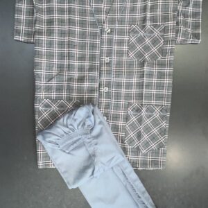 Nikiforos Homewear Mens Pyzama Buttons Short Sleeve Checkered 100 Cotton art.1712&#x1F;_23 - Image 3