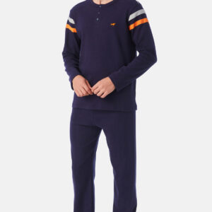 Minerva Men s Pyzama PDR with Placket BULL art.71122 - Image 1