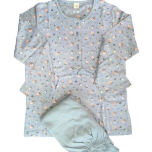 Lanotte Women s Pyzama Cotton Floral Placket Fouter art. 4/79_23_24 - Image 2