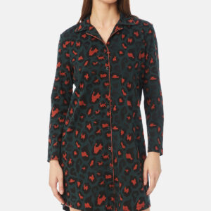 Minerva Women s Nightgown Buttoned WILD NATURE art.52434 - Image 1