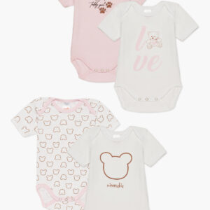 Minervakia Girl s Body Underwear 4 pcs Short Sleeve TEDDIES art.32011 - Image 1