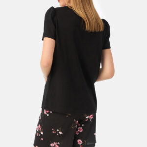 Minerva Women s Short Sleeve Shirt with Floral Barmuda Shorts art.52559 - Image 2