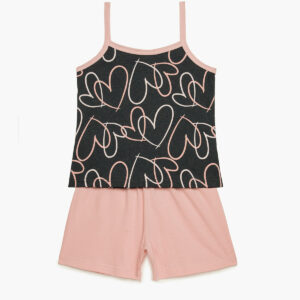 Minerva Girl s Thin Strap Pyzama HEARTS art.62221 - Image 1