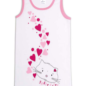 Helios Φανέλα Κορίτσι Αμάνικη με στάμπα "SWEET KITTY" 100% Cotton art.83591 - Image 1