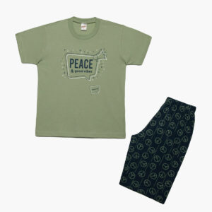 Minerva Boy s Pyzama Shortsleeve & Shorts PEACE art.62094 - Image 2