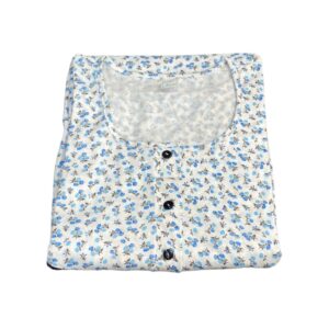 Nina Homewear Women s Nightgown Short Sleeve Classic 100% Cotton Multi Colour-Lace art.818_24 - Image 1