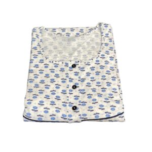 Nina Homewear Women s Nightgown Short Sleeve Classic 100% Cotton Multi Colour-Lace art.818_24 - Image 4