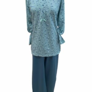 Lanotte Women s Pyzama Cotton Floral Placket Fouter art. 479_2425 - Image 1