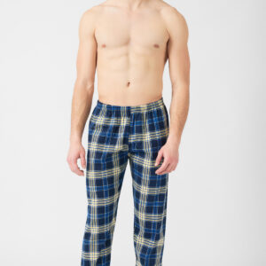 Minerva Men s Checkered Pyzama Pants with Basques art.71204 - Image 1