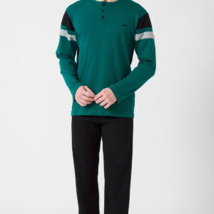 Minerva Men s Pyzama PDR with Placket BULL art.71178 - Image 2