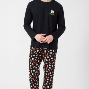 Minerva Men s Pyzama Round Neck & Pants with Basques EGG CITED art.71162 - Image 1