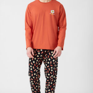 Minerva Men s Pyzama Round Neck & Pants with Basques EGG CITED art.71162 - Image 2