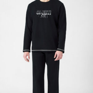Minerva Men s Sweatshirt Pyzama Round Neck ALERT! art.71192 - Image 2