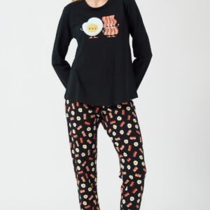 Minerva Women s Pyzama Pants A/O με Μπάσκες EGG CITED art.53043