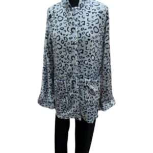 Lanotte Homewear Women s Fleece Robe Buttons Mini art.31_24_25 - Image 2