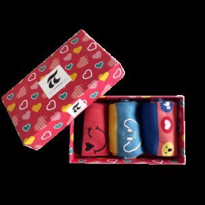VALENTINE Gift Box Women s & Kids  Socks Set 3 pcs. art. 2923