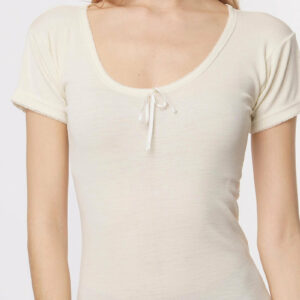 DEDES Women s Short Sleeve Vest 100% Wool DEDES art.1210 - Image 1