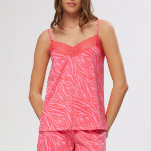 Minerva Women s Pyzama Thin Strap-Lace Top & Shorts art.53166 - Image 1