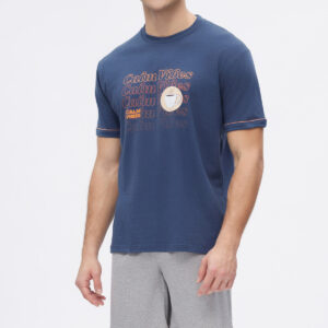 Minerva Men s Pajamas Short Sleeve-Bermuda CALM VIBES art.71242 - Image 1