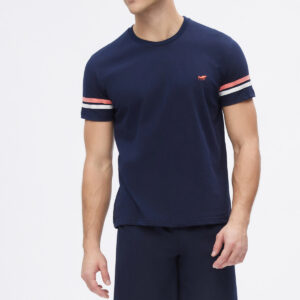 Minerva Men s Short Sleeve Pyjamas-Bermudas STRIPE SLEEVES art.71236 - Image 2