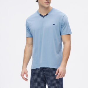 Minerva Men s Pajamas Short Sleeve-Bermuda V BULL art. 71227 - Image 1