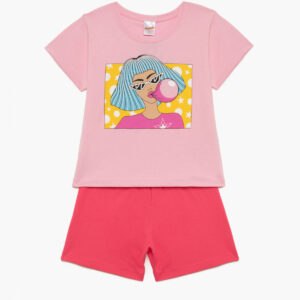Minerva Pajamas for Girls Short Sleeve-Shorts GIRLS POWER art.62362 - Image 3