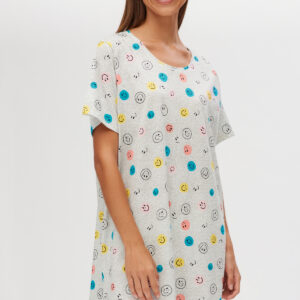 Minerva Γυναικείο T-Dress Mini SMILES art.53121 - Image 1